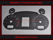 Tachoscheibe f&uuml;r Audi A4 B6 B7 160 Mph zu 260 Kmh
