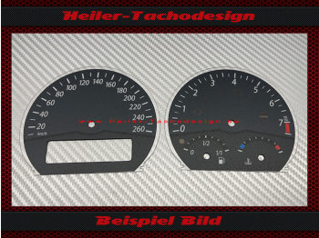 Tachoscheiben für BMW Z4 E85 E86 160 Mph zu 260 Kmh 7500 UPM