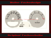 Speedometer Disc Smart Forfour MPH to KMH