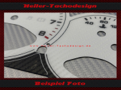 Tachoscheibe f&uuml;r Porsche 911 997 Schalter Mph zu Kmh