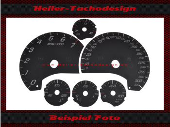 Speedometer Disc for Chevrolet Corvette C6 Z06 200 Mph to 320 Kmh