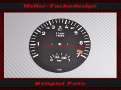 Tachometer Disc for Porsche 911 930 Turbo 7000 Red Area...