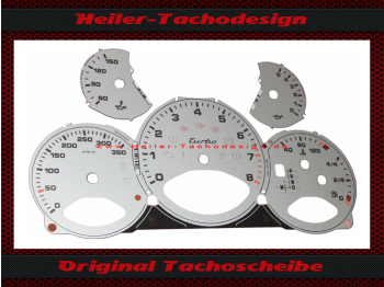 Original Speedometer Disc for Porsche 911 997 Silver Turbo PDK