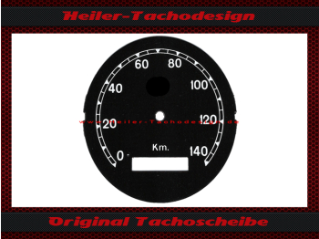 Tachoscheibe für Veigel für BMW 0 bis 140 Kmh Ø78 mm - 2