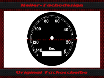 Tachoscheibe f&uuml;r Veigel f&uuml;r BMW 0 bis 140 Kmh &Oslash;78 mm