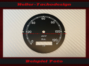 Tachoscheibe Veigel BMW 0 bis120 Kmh &Oslash;78 mm - 2
