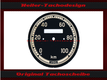 Speedometer Disc for VDO General 0 to 100 Kmh &Oslash;76 mm - 1