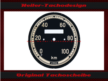 Tachoscheibe für VDO Allgemein 0-100 Kmh Ø76 mm - 1