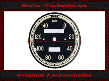 Tachoscheibe für VDO Allgemein 0-140 Kmh Ø76 mm - 3