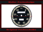 Speedometer Disc for VDO General 0 to 140 Kmh &Oslash;76...
