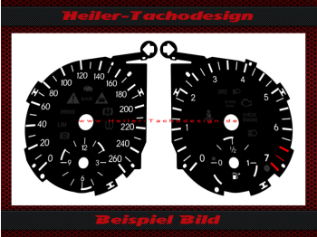 Speedometer Discs for Mercedes W251 R Class Petrol 160 Mph to 260 Kmh