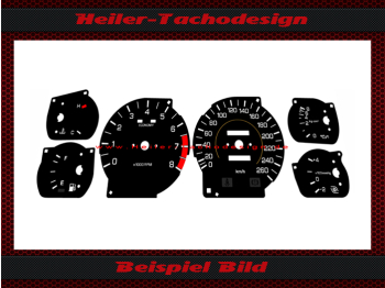 Speedometer Disc Toyota Supra MK3 MPH to KMH Version 1