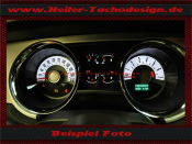 Tachoscheibe f&uuml;r Ford Mustang GT 2010 bis 2012 Premium Model 120 Mph zu 200 Kmh