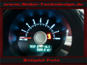 Tachoscheibe Ford Mustang GT 2010 bis 2012 Standard Model 160 Mph zu 260 Kmh