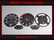 Set Speedometer Disc Porsche 944 260 kmh Figures Yellow
