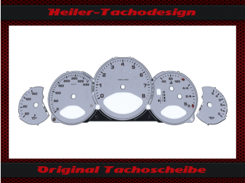 Original Tachoscheibe für Porsche 911 997 Silber PDK