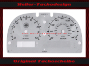 Speedometer Disc for Lotus Elise 10 RPM 160 Mph to 260 Kmh