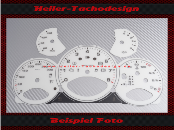 Tachoscheiben für Porsche 911 997 PDK 330 Kmh