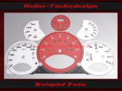 Tachoscheiben für Porsche 911 997 PDK 330 Kmh