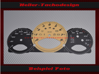 Tachoscheibe für Porsche Boxster S 987 Cayman S 987c 280 Kmh Tiptronic