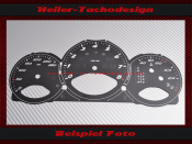 Tachoscheibe für Porsche Boxster S 987 Cayman S 987c 280 Kmh Tiptronic