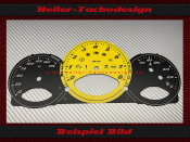 Tachoscheibe für Porsche Boxster S 987 Cayman S 987c 280 Kmh Schalter