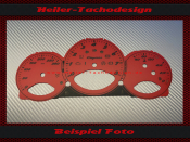 Tachoscheibe für Porsche Boxster S 987 Cayman S 987c 280 Kmh Schalter