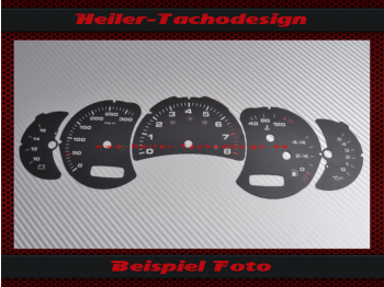 Speedometer Discs for Porsche 911 996 Switch Facelift 200 Mph to 320 Kmh
