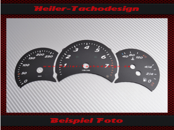 Speedometer Disc for Porsche 986 Boxster Switch befor Facelift 160 Mph to 260 Kmh