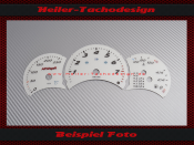 Tachoscheiben für Porsche Boxster 986 Tiptronic vor Facelift 160 Mph zu 260 Kmh