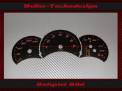 Tachoscheiben für Porsche Boxster 986 Tiptronic vor Facelift 160 Mph zu 260 Kmh