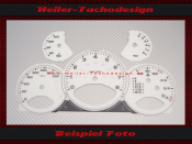 Tachoscheibe für Porsche 911 997 Tiptronic Mph zu Kmh