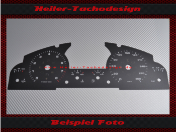 Speedometer Disc for Porsche Cayenne Turbo S 9PA 2002 to 2010 180 Mph to 300 Kmh Petrol