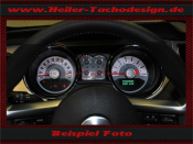 Tachoscheibe f&uuml;r Ford Mustang GT 2010 bis 2012 Standard Model 120 Mph zu 200 Kmh