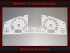 Speedometer Disc for VW Touareg 7L with Display 2006 to 2010 Facelift Mph to Kmh