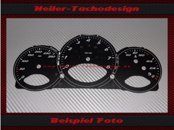 Speedometer Disc Porsche Boxster 987 Cayman 987c Switch 175 Mph to 280 Kmh