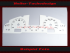 Tachoscheibe für Porsche Cayenne 9PA 2002 bis 2010 270 Kmh 8000 UPM