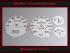 Speedometer Discs for Audi 80 90 260 Kmh 893 190 A