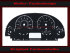 Tachoscheibe f&uuml;r BMW X3 X5 F10 F15 F25 Benzin Mph zu Kmh Display Mittig