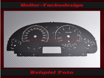 Speedometer dial for BMW X3 X5 F10 F15 F25 Display Center 160 Mph to 260 Kmh 6000 RPM with km/l