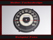 Speedometer Disc for Harley Davidson Flathead Servicar WL WLA WLC Mph to Kmh