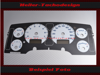 Speedometer Disc for Dodge Ram 1500 Facelift 257 KW 5,7 V8 Mph to Kmh