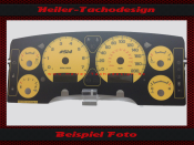 Tachoscheibe für Dodge Ram 1500 Facelift 257 KW 5,7 V8 120 Mph zu 200 Kmh 7000 UPM