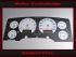 Tachoscheibe für Dodge Ram 1500 Facelift 257 KW 5,7 V8 120 Mph zu 200 Kmh 7000 UPM