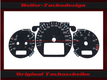 Tachoscheibe f&uuml;r Mercedes W208 Clk Facelift Diesel 260 Kmh