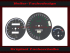Tachoscheibe für Aprilia RS 125 Tacho bis 120 Kmh Drehzahlmesser bis 1200 UPM