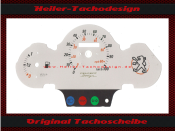 Tachoscheibe f&uuml;r Peugeot Speedfight 2 Tacho - 100