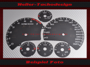 Tachoscheibe Chevrolet Corvette C5 200 Mph zu 320 Kmh