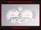 Tachoscheiben für Chevrolet Corvette C5 200 Mph zu...