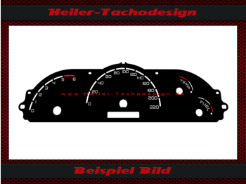 Tachoscheibe f&uuml;r Opel Vectra B Tacho 220 - DZM 6 Facelift
